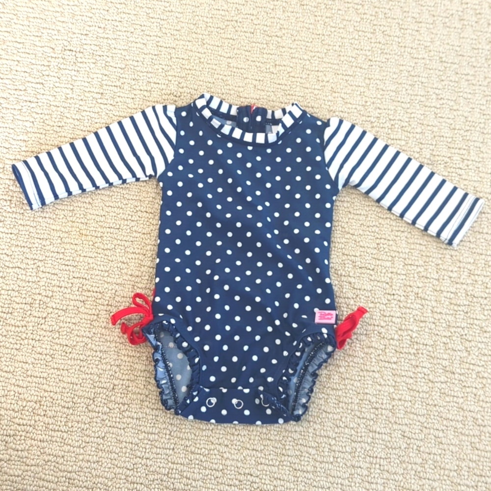 VGUC Rufflebutts swimsuit, 3-6M